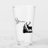 Glass Tumbler-Yellowstone Elch Glas (Vorderseite)