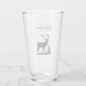 Glass Tumbler-Yellowstone Elch Glas (Rückseite)