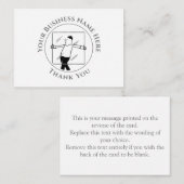 Glass und glänzend Vielen Dank Note Card Mitteilungskarte (Vorne/Hinten)