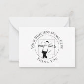 Glass und glänzend Vielen Dank Note Card Mitteilungskarte (Vorderseite)