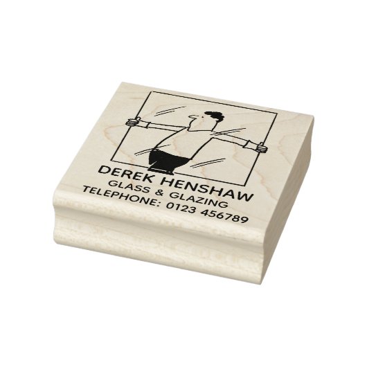 Glass und Glazing Worker. Glasherstellung Gummistempel (Stempel)