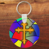 Glass und Weihnachten Schlüsselanhänger (Vorderseite)