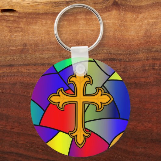 Glass und Weihnachten Schlüsselanhänger (Vorderseite)