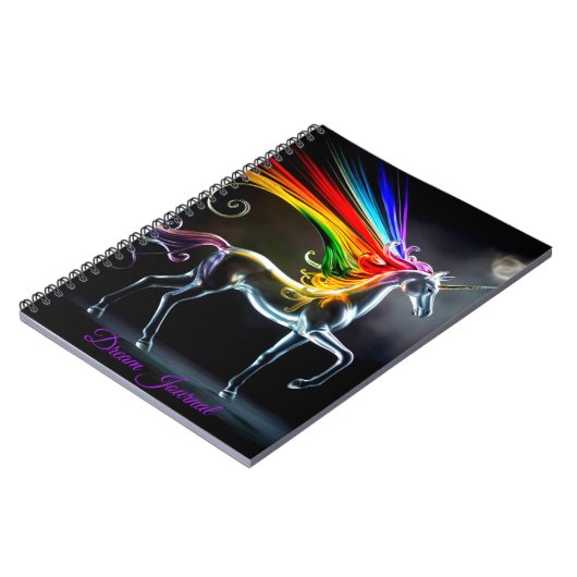 Glass Unicorn Dream Journal Notizblock (Linke Seite)