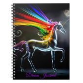 Glass Unicorn Dream Journal Notizblock (Vorderseite)