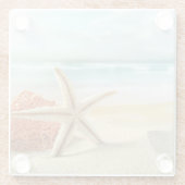 Glass Untersetzer Beach Starfish (Rückseite)