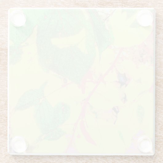 Glass-Untersetzer "Glass Autumn Leaves" Glasuntersetzer (Rückseite)