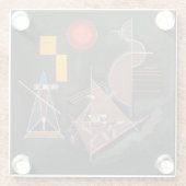 Glass UNTERSETZER - "Leicht im Schwer" - W. Kandin (Rückseite)