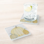 Glass Untersetzer Pumpkin Trio (Schrägansicht)