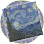 Glass UNTERSETZER "Starry Night" - Vincent van Gog<br><div class="desc">Auf diesem viereckigen Untersetzer aus Glas ist ein Bild von "Starry Night" (1889) von Vincent van Gogh zu sehen. Das Bild kann nicht entfernt oder ersetzt werden. → Anpassen/personalisieren, indem Sie in Ihrem Schriftart (Stil, Farbe, Größe) oder einem zusätzlichen Bild oder Logo einen benutzerdefinierten Text hinzufügen. Macht ein buntes und...</div>