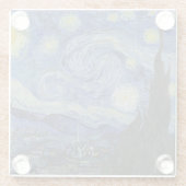 Glass UNTERSETZER "Starry Night" - Vincent van Gog (Rückseite)