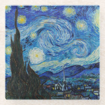 GLASS UNTERSETZER: VAN GOGH : STARRY NIGHT
