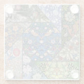 Glass UNTERSETZER - William Morris Image Collage (Rückseite)