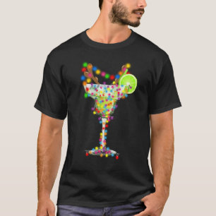 Glass von Margarita Weihnachtslicht Lights Trinken T-Shirt
