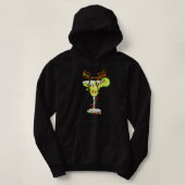Glass von Margarita WeihnachtsLICHT trinken Lover Hoodie (Design vorne)