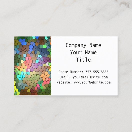 Glass von Shirley Taylor Visitenkarte (Rückseite)