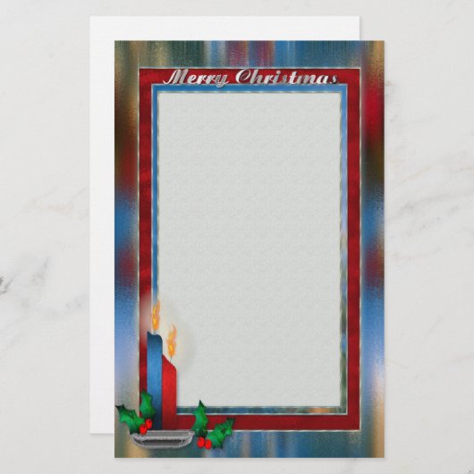 Glass Weihnachten Briefpapier (Vorne/Hinten)