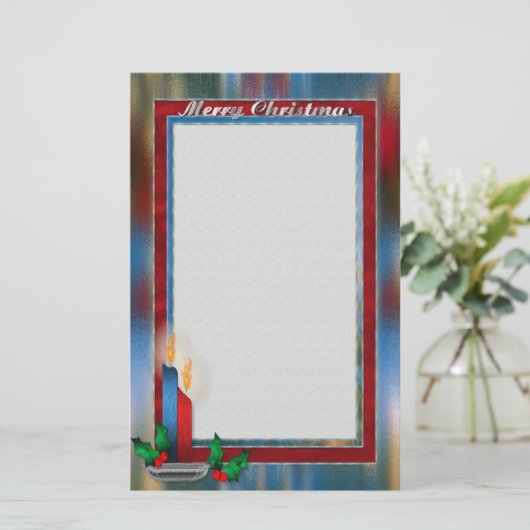 Glass Weihnachten Briefpapier (Stehend Vorderseite)