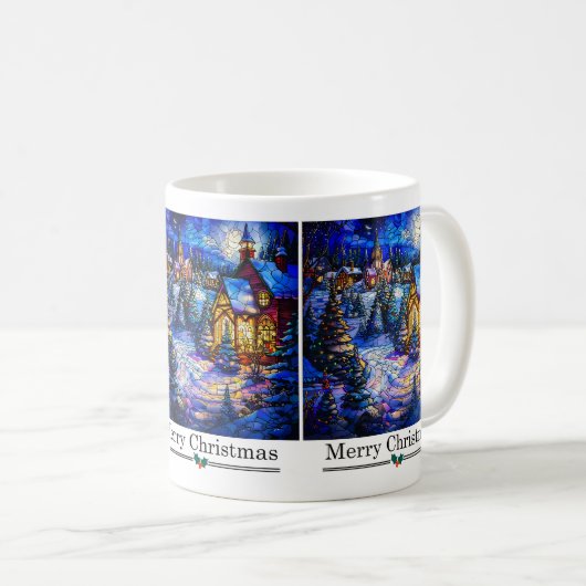 Glass Weihnachten-Tasse Kaffeetasse (VorderseiteRechts)