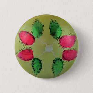 Glass Weihnachtsball Grün Dekoration Button