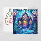 Glass Weihnachtskarte (Vorne/Hinten)