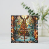 Glass Weihnachtskarte (Stehend Vorderseite)
