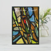 Glass Weihnachtskarte Dankeskarte (Stehend Vorderseite)