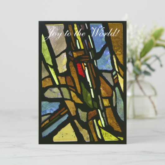 Glass Weihnachtskarte Dankeskarte (Stehend Vorderseite)