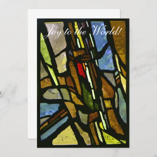 Glass Weihnachtskarte Dankeskarte (Vorne/Hinten)