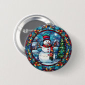 Glass Weihnachtsknopf Button (Vorne & Hinten)