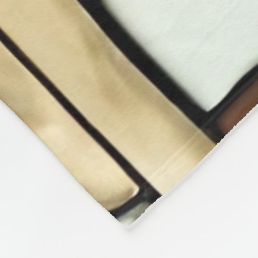 Glass Weihnachtskranz Fleecedecke (Ecke)