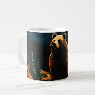 Glass Wildlife Mountain Sunset Bear Kaffeetasse