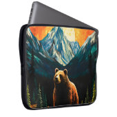 Glass Wildlife Mountain Sunset Bear Laptopschutzhülle (Vorne Rechts)
