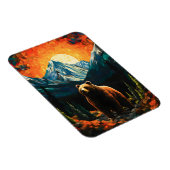Glass Wildlife Mountain Sunset Bear Magnet (Rechte Seite)