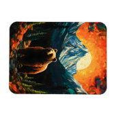 Glass Wildlife Mountain Sunset Bear Magnet (Horizontal)