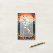 Glass Wildlife Mountain Sunset Bear Post-it Klebezettel (Auf Schreibtisch)
