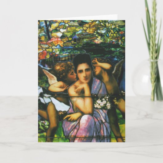 Glass Window Arts by Louis Tiffany Card Karte (Vorderseite)