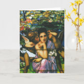 Glass Window Arts by Louis Tiffany Card Karte (Gelbe Blume)