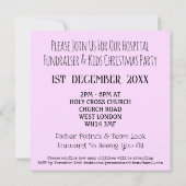 Glass Window Engel Weihnachts-Party Einladung (Rückseite)