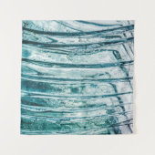 Glass window ice crystal frost wandteppich (Vorderseite (Horizontal))