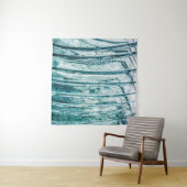 Glass window ice crystal frost wandteppich (Beispiel (Horizontal))