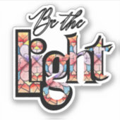 Glass Window Watercolor Multicolor Aufkleber (Vorderseite)