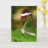 Glass Wing Karte (Gelbe Blume)