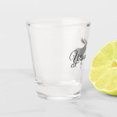 Glass-Yellowstone-Elche Schnapsglas (Links)