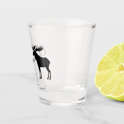 Glass-Yellowstone-Elche Schnapsglas (Rechts)