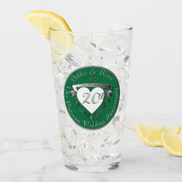 Glass zum 20. Hochzeitstag Glas