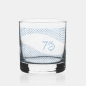 Glass zum 75. Jahrestag Whiskyglas (Rückseite)
