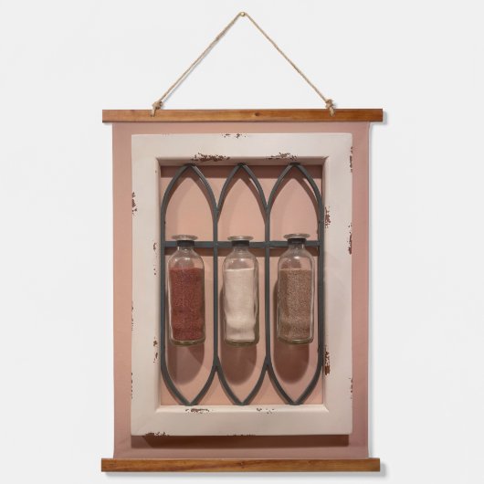 Glassandflaschen Wandteppiche (Vorderseite)