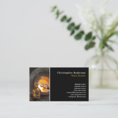 Glassblower Business Card Visitenkarte (Stehend Vorderseite)
