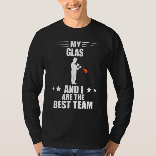 Glassblowing Partner Glassworking Best Team Glass  T-Shirt (Vorderseite)